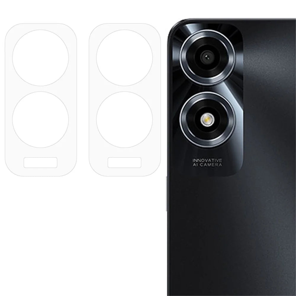 ENKAY HAT PRINCE 2Pcs for Oppo A2x 5G Accessories Camera Lens Protector Anti-Scratch High Aluminum-Silicon Glass Rear Lens Film - 1