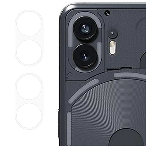 ENKAY HAT PRINCE 2Pcs for Nothing Phone (2) High Aluminum-Silicon Glass Lens Film Full Glue Clear Camera Lens Protector - 1