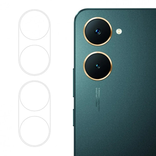 ENKAY HAT PRINCE 2Pcs for vivo Y03 Clear Camera Lens Film High Aluminum-Silicon Glass Lens Protector - 1