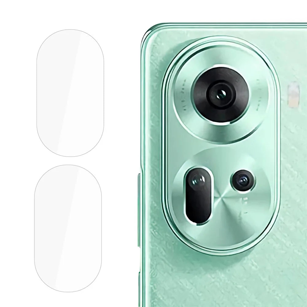 ENKAY HAT PRINCE 2Pcs for Oppo Reno11 5G (Global) Camera Lens Protector High Definition Rear Lens Film - 1