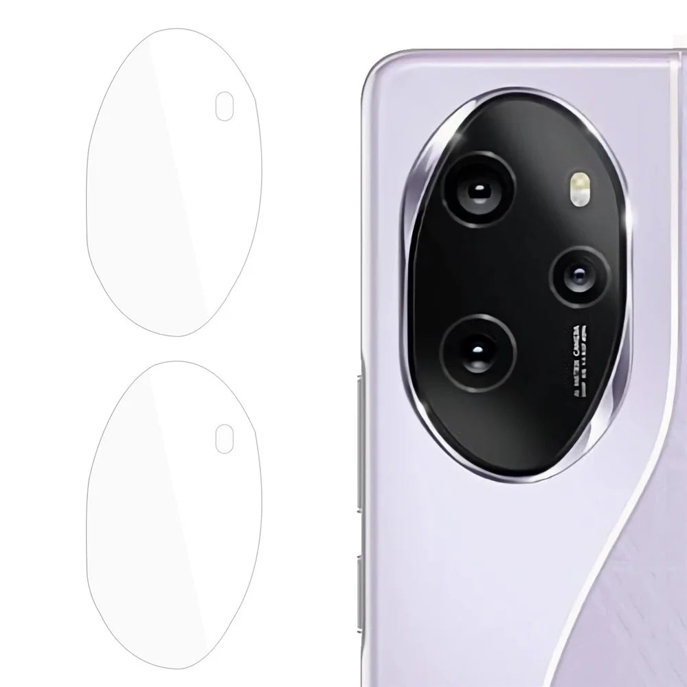 ENKAY HAT PRINCE 2Pcs for Honor 100 Pro 5G Camera Lens Protector Case Friendly High Aluminum-Silicon Glass Lens Film - 1