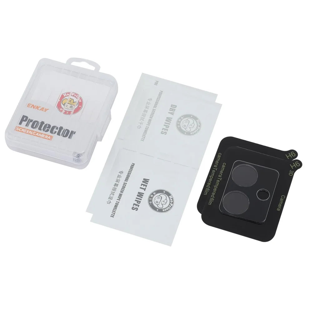 ENKAY HAT PRINCE 2Pcs for Motorola Moto G54 5G Clear Camera Lens Protector High Aluminum-Silicon Glass Lens Film - 5