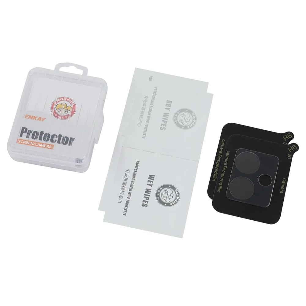ENKAY HAT PRINCE 2Pcs for Motorola Moto G14 4G Camera Lens Protector Full Glue 0.2mm Rear Lens Film - 5