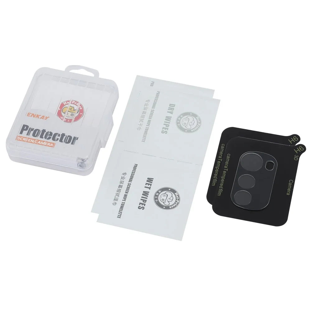 ENKAY HAT PRINCE 2Pcs for Motorola Moto E32 4G Camera Lens Protector Anti-Fingerprint 0.2mm Rear Lens Film - 5