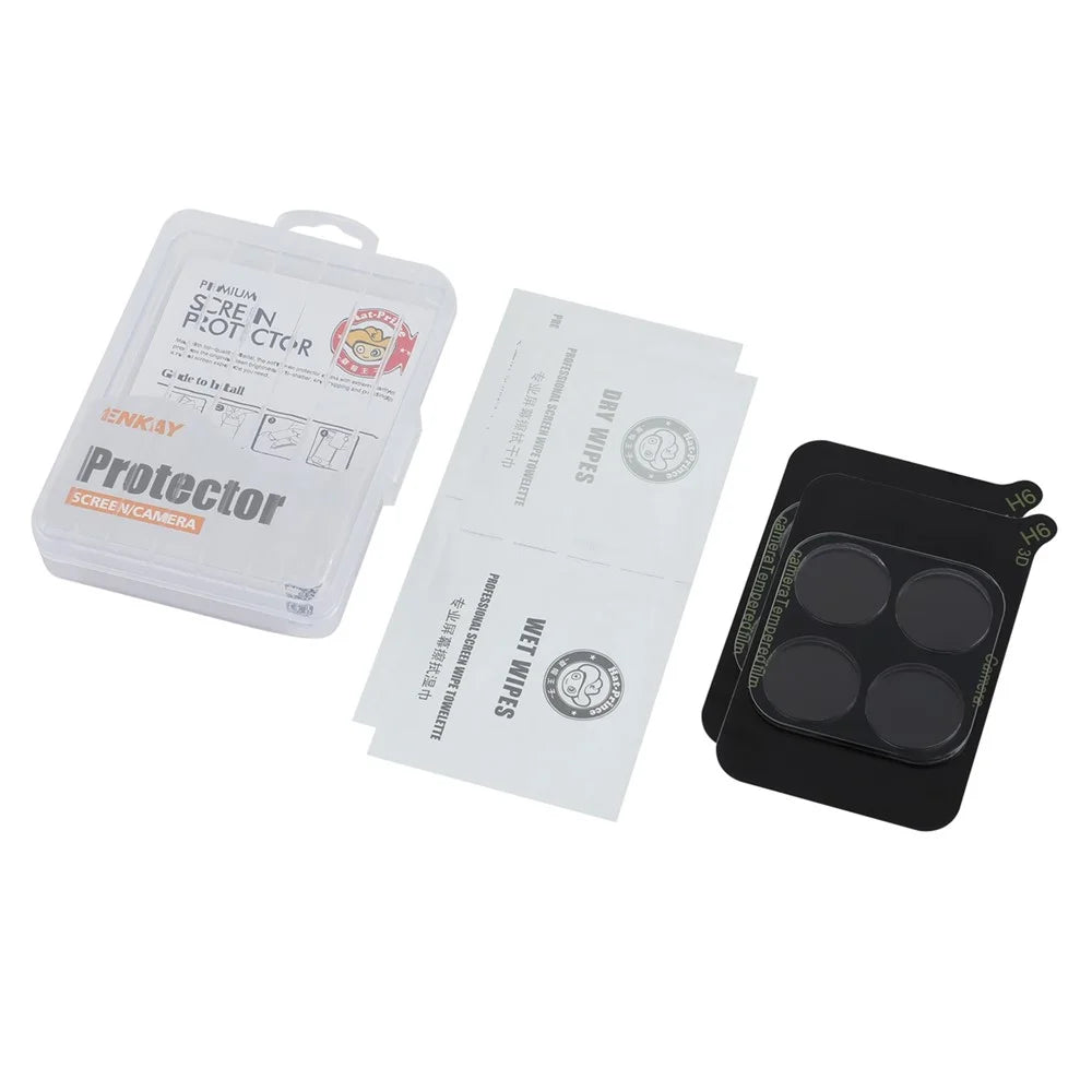 ENKAY HAT PRINCE 2Pcs for Honor X6a 4G Camera Lens Protector High Aluminum-Silicon Glass No Bubbles Lens Film - 5