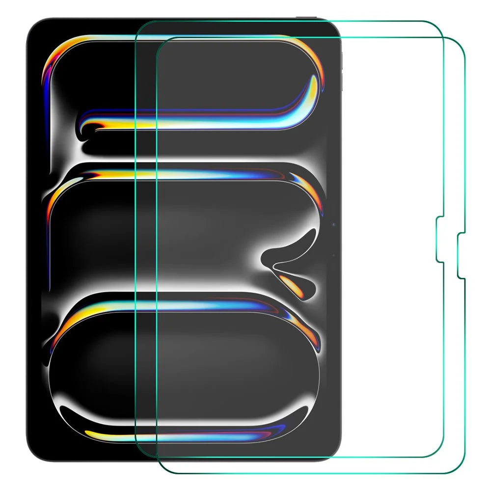ENKAY HAT PRINCE 2Pcs For iPad Air 13 (2026) / (2025) / (2024) / Pro 13 (2025) / 13 (2024) Screen Protector Shatterproof 2.5D High Aluminium-Silicon Glass Film - 1
