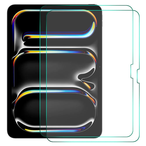 ENKAY HAT PRINCE 2Pcs For iPad Pro 11 (2025) / 11 (2024) Screen Protector Full Coverage High Aluminium-Silicon Glass Film 9H Hardness - 1