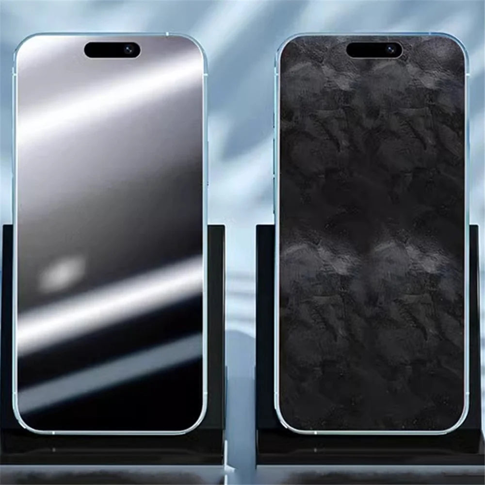 For iPhone 14 Pro Max / 15 Plus Screen Protector with Auxiliary Tool Matte Anti-Fingerprint PET Film - 6