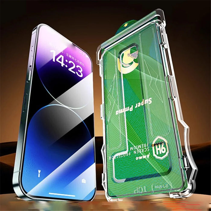 For iPhone 13 Pro Max / 14 Plus Screen Protector Matte Anti-Fingerprint PET Film with Auxiliary Tool - 2