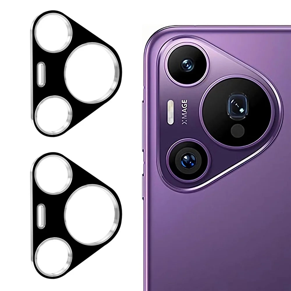 ENKAY HAT PRINCE 2Pcs For Huawei Pura 70 Pro / 70 Pro+ Camera Lens Protector 0.2mm 9H Integrated Rear Lens Film - Black - 1