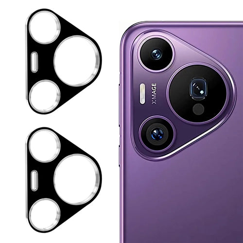 ENKAY HAT PRINCE 2Pcs For Huawei Pura 70 Pro / 70 Pro+ Camera Lens Protector 0.2mm 9H Integrated Rear Lens Film - Black - 1