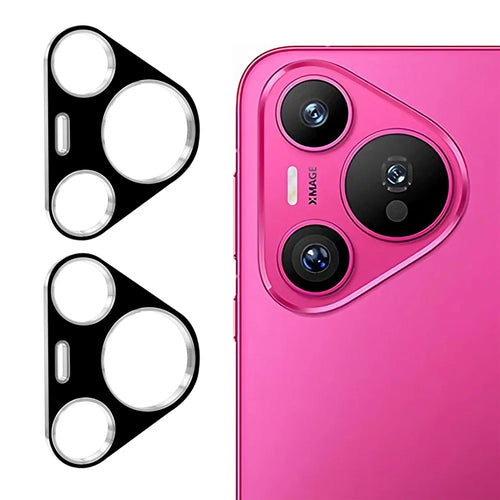 ENKAY HAT PRINCE 2Pcs For Huawei Pura 70 Camera Lens Protector Integrated 0.2mm 9H Clear Rear Lens Cover - Black - 1