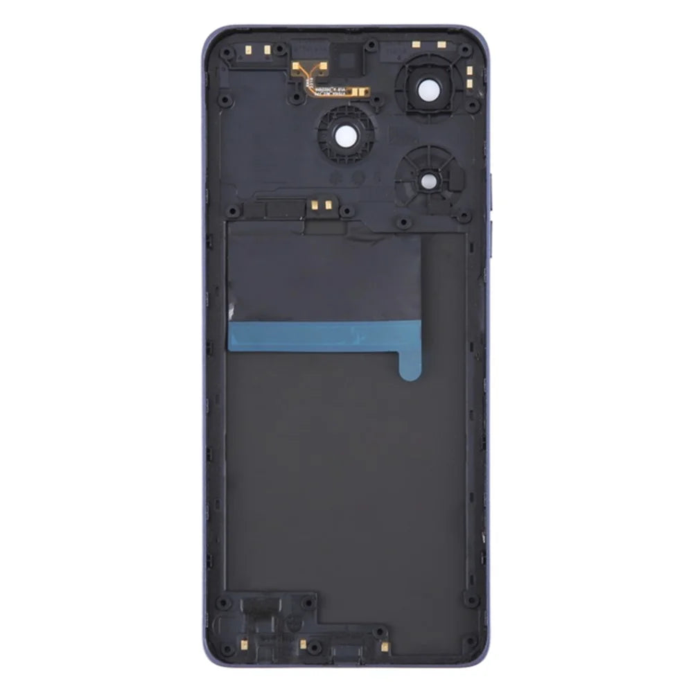For TECNO Spark 10 Pro KI7 Back Battery Housing Cover with Camera Ring Lens Cover Spare Part - Black - 3