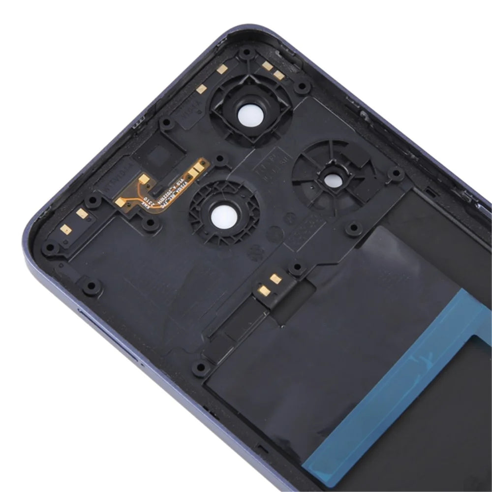 For TECNO Spark 10 Pro KI7 Back Battery Housing Cover with Camera Ring Lens Cover Spare Part - Black - 4