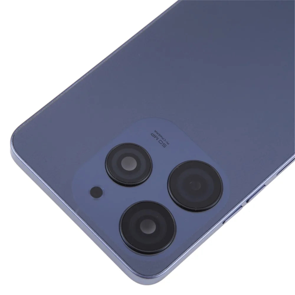 For TECNO Spark 10 Pro KI7 Back Battery Housing Cover with Camera Ring Lens Cover Spare Part - Black - 5