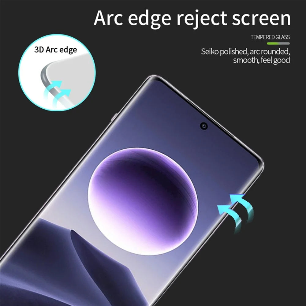 PINWUYO For Oppo Find X7 5G 3D Hot Bending Screen Protector Full Glue Tempered Glass Film - 7