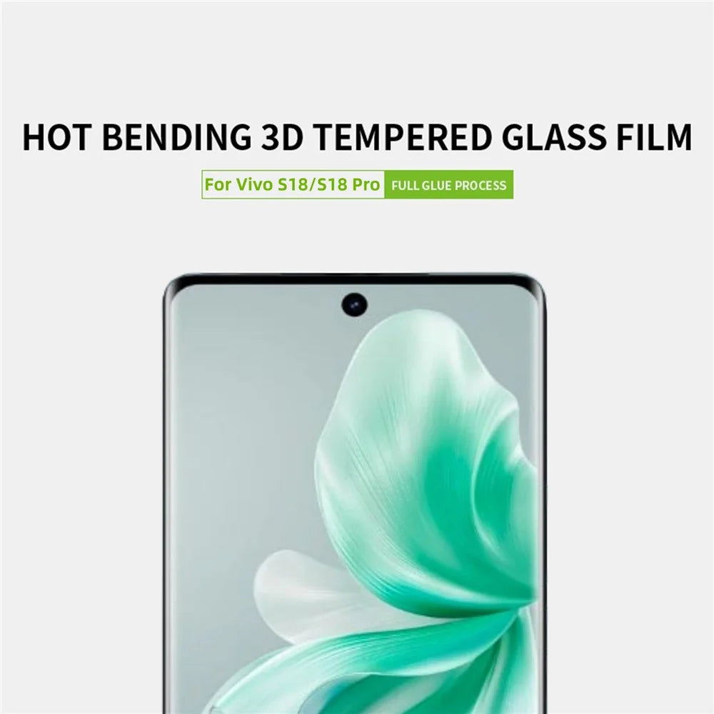 PINWUYO For vivo S18 5G / S18 Pro 5G Screen Protector HD Clear Tempered Glass Film Full Glue 3D Hot Bending - 4