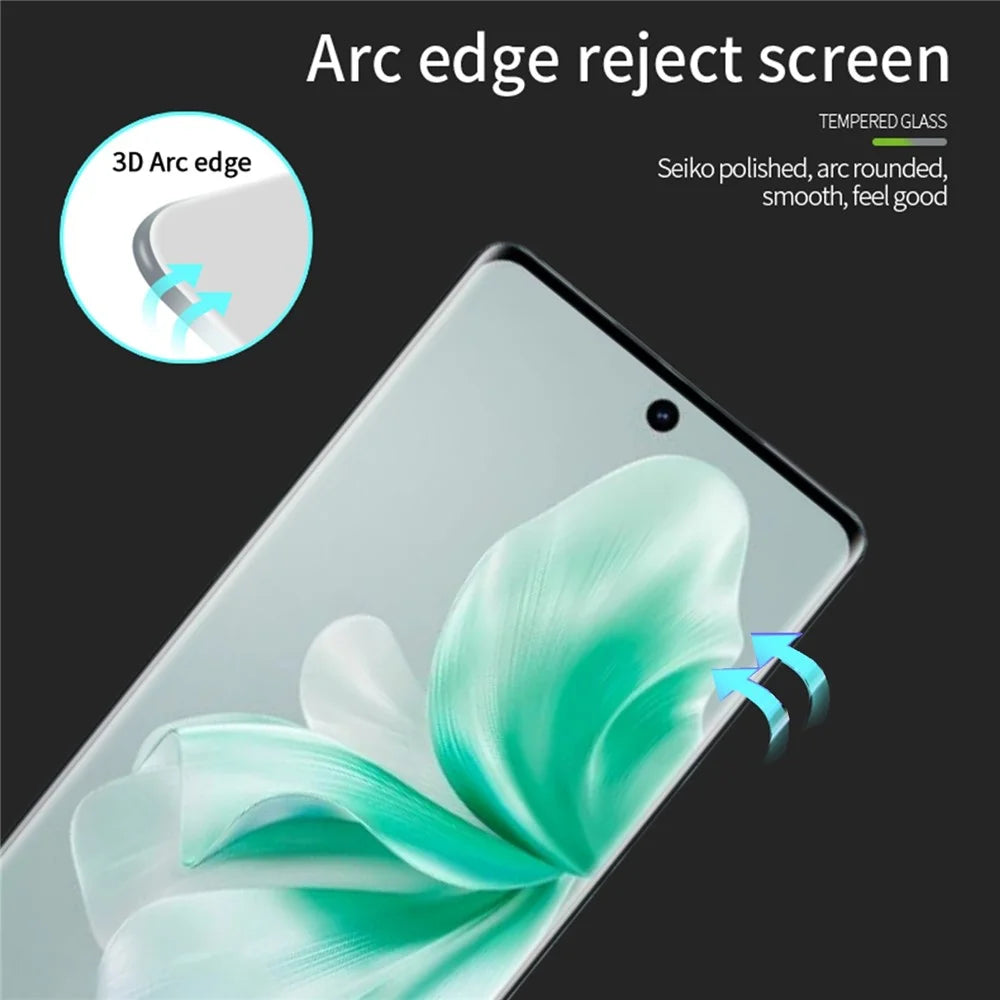 PINWUYO For vivo S18 5G / S18 Pro 5G Screen Protector HD Clear Tempered Glass Film Full Glue 3D Hot Bending - 7