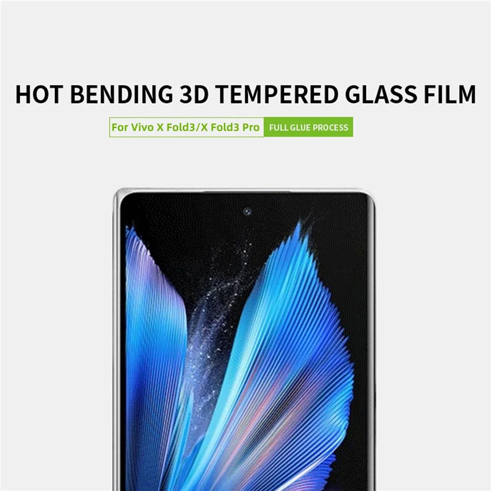 PINWUYO For vivo X Fold3 / X Fold3 Pro Screen Protector 3D Hot Bending Tempered Glass Anti-Explosion Film - 4