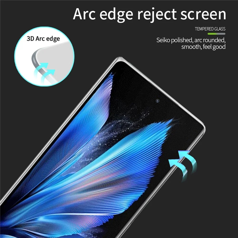 PINWUYO For vivo X Fold3 / X Fold3 Pro Screen Protector 3D Hot Bending Tempered Glass Anti-Explosion Film - 7