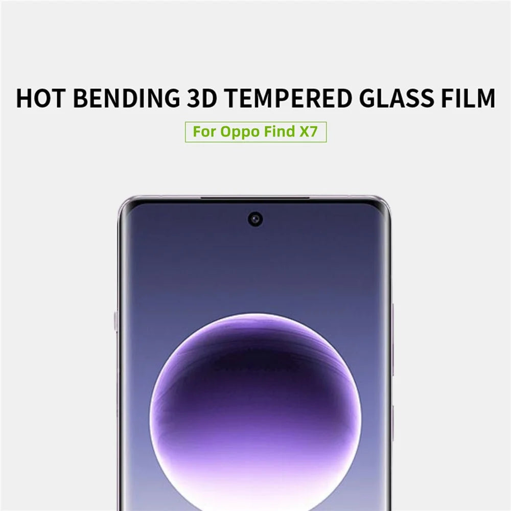 MOFI For Oppo Find X7 5G Full Glue Screen Protector Tempered Glass 3D Curved Hot Bending Film - 4