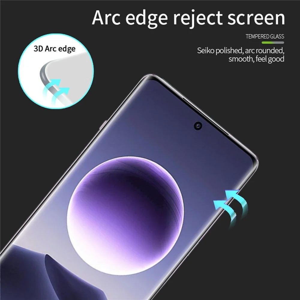 MOFI For Oppo Find X7 5G Full Glue Screen Protector Tempered Glass 3D Curved Hot Bending Film - 7
