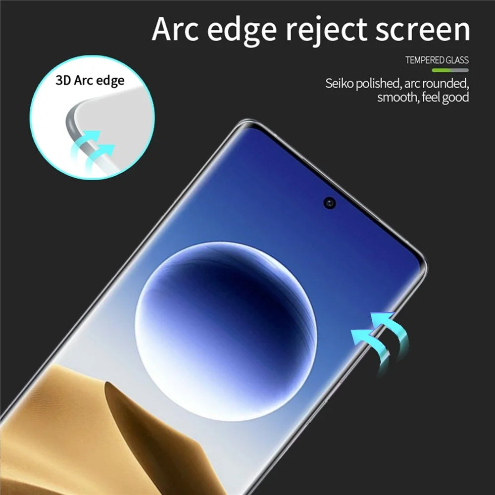 MOFI For Oppo Find X7 Ultra Screen Protector 3D Curved Hot Bending Full Glue Screen Film - 7