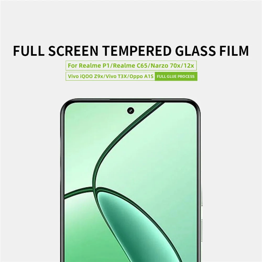 PINWUYO JK Series-2 for Realme P1 5G / C65 4G / 12x 5G / Oppo A1S / vivo iQOO Z9x 5G / T3x Screen Protector 9H Scratch-Resistant Film - 4