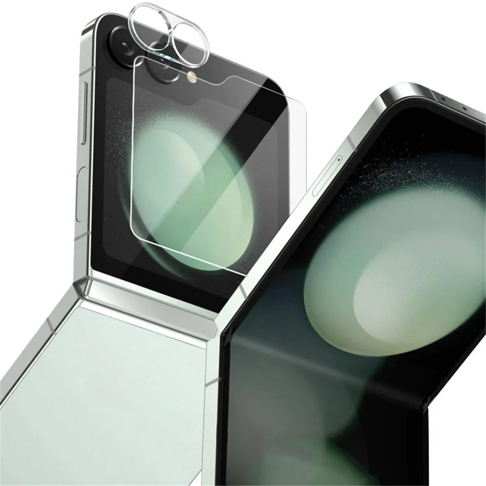 IMAK For Samsung Galaxy Z Flip6 5G Tempered Glass Camera Lens Protector with Rear Small Screen Film Set - 4