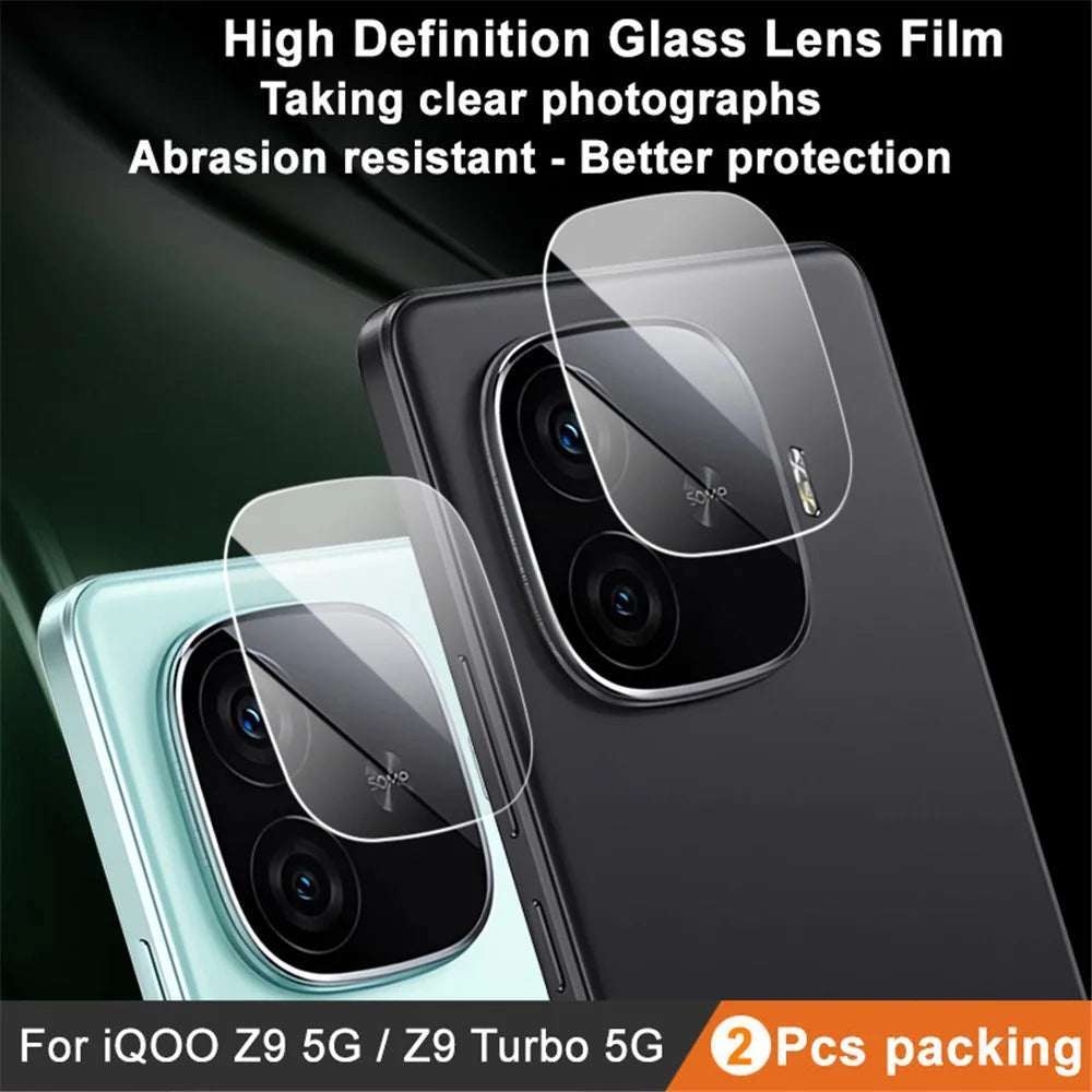 IMAK 2Pcs / Set for vivo iQOO Z9 5G / iQOO Z9 Turbo 5G / Y200 GT 5G Camera Lens Protector Tempered Glass Lens Film - 2