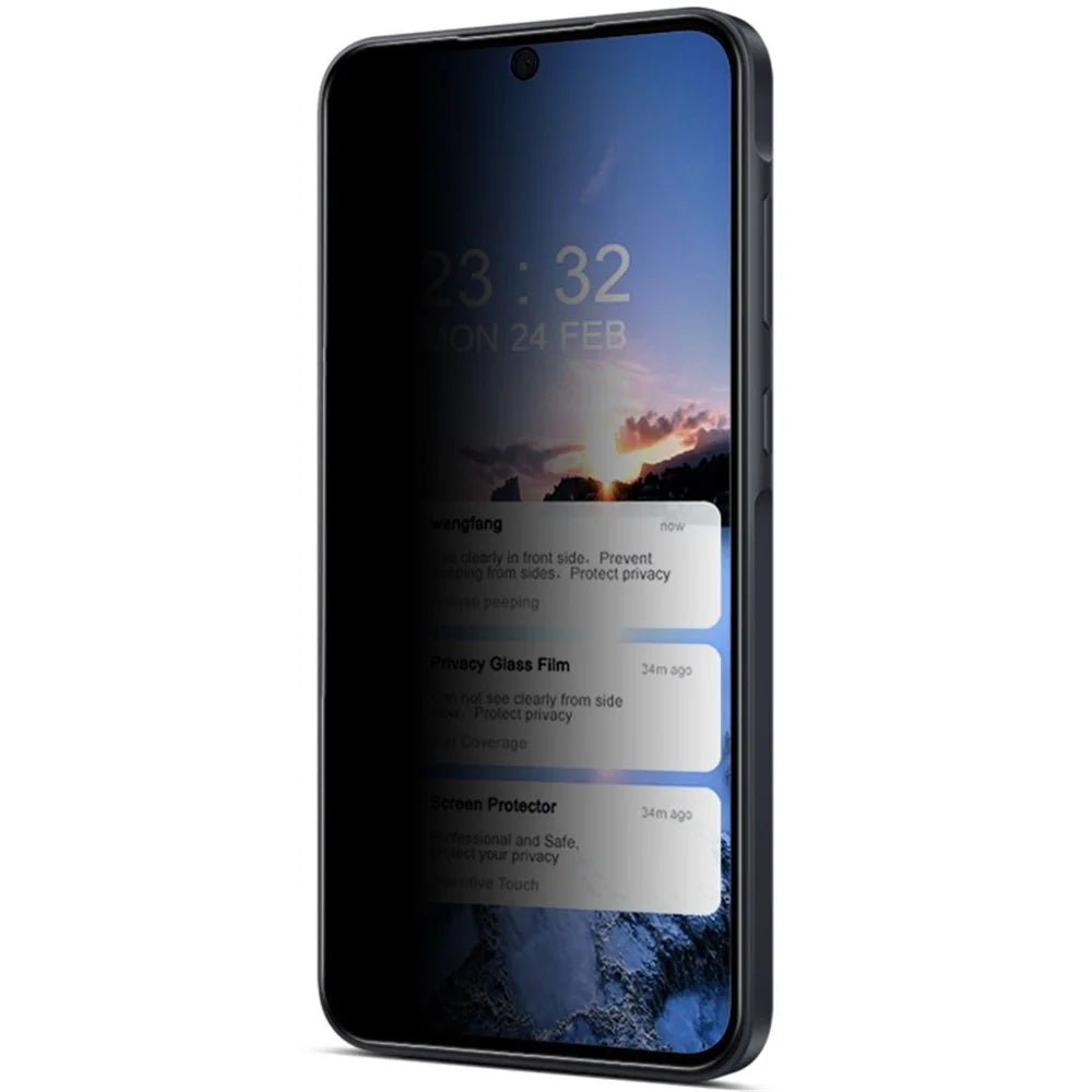 IMAK For Samsung Galaxy A35 5G / A55 5G Tempered Glass Screen Protector Full Glue Anti-Spy Screen Film - 5