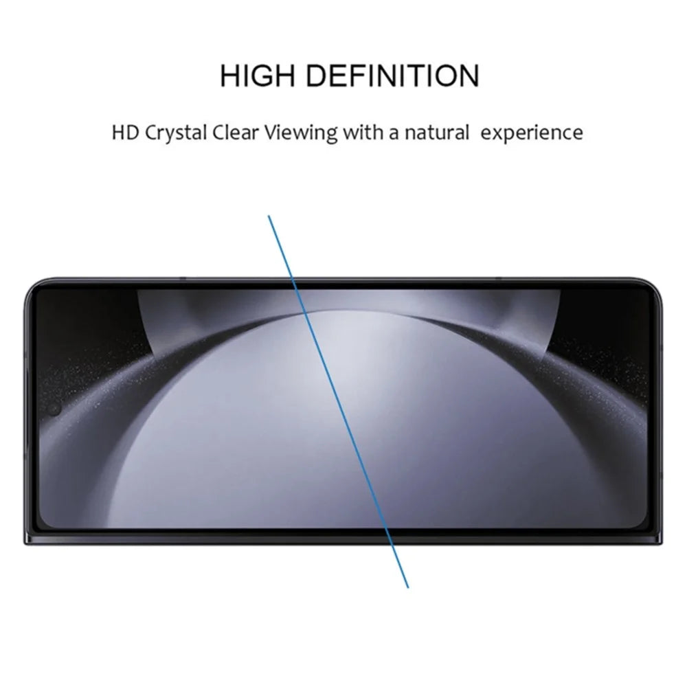 For Samsung Galaxy Z Fold6 5G Front Tempered Glass Screen Protector Full Cover Full Glue Silk Printing Clear Film - 4