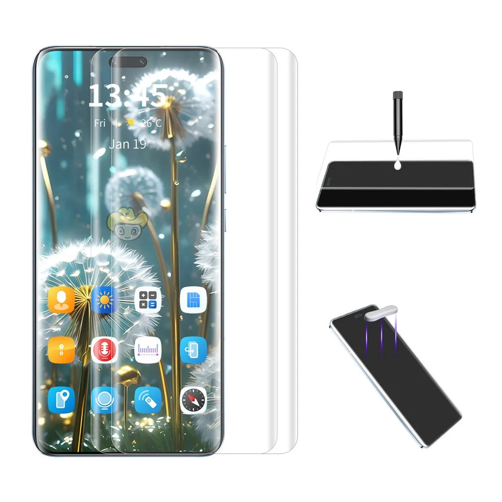 ENKAY HAT PRINCE 2Pcs For Huawei nova 12 Pro 5G / 12 Ultra 5G Screen Protector High Aluminium-Silicon Glass Film Support Fingerprint Unlock - 1