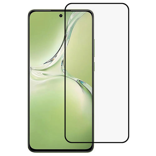 For OnePlus Nord CE4 Lite 5G / Oppo K12x 5G (China) Tempered Glass Electroplating Anti-Fingerprint Silk Printing Full Glue Screen Protector - 1