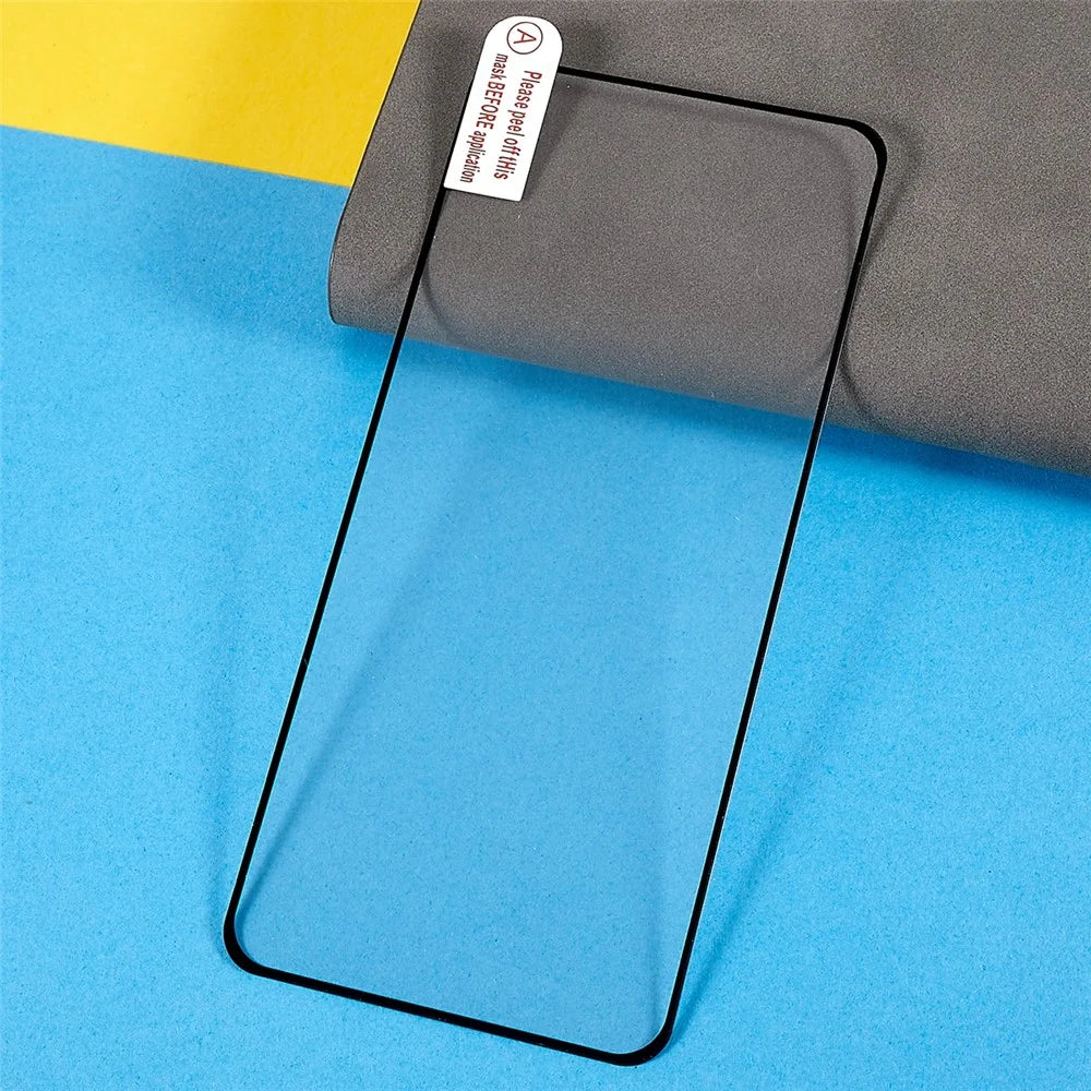 For OnePlus Nord CE4 Lite 5G / Oppo K12x 5G (China) Tempered Glass Electroplating Anti-Fingerprint Silk Printing Full Glue Screen Protector - 6