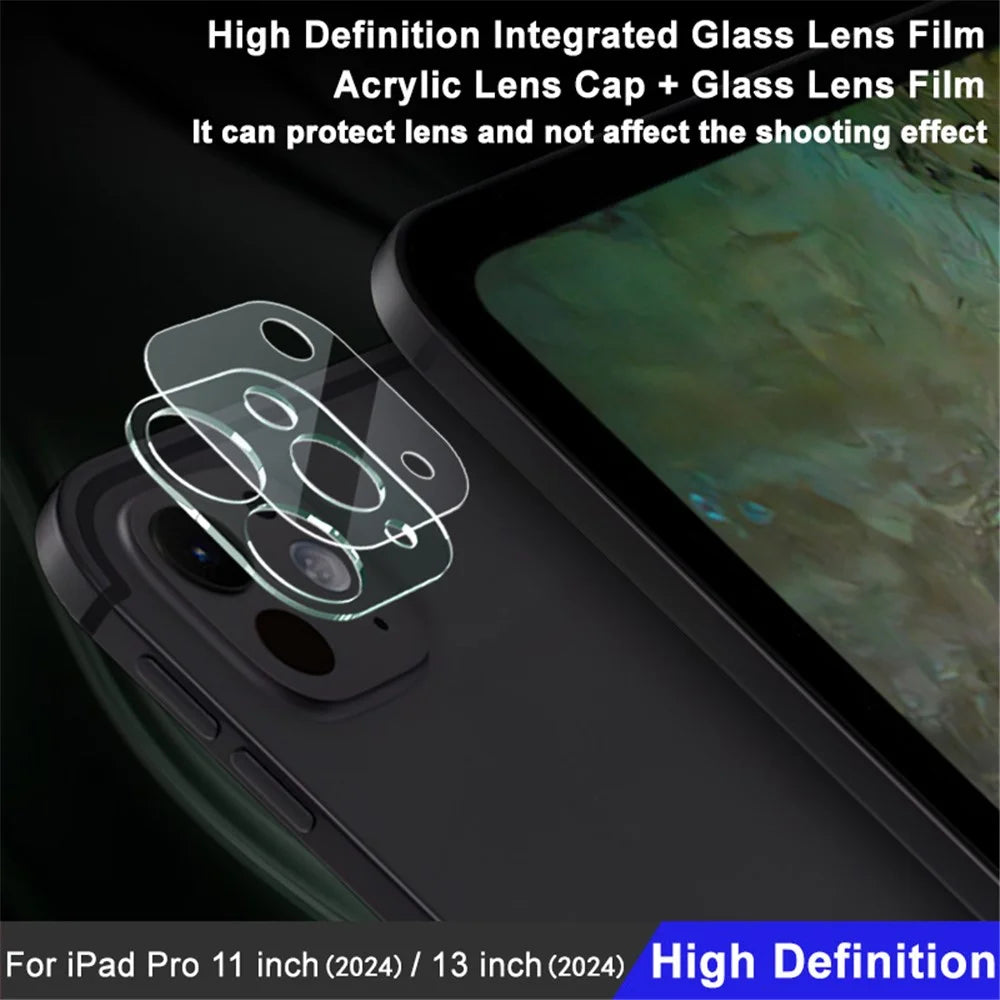 IMAK For iPad Pro 11 (2024) / Pro 13 (2024) Camera Lens Protector Integrated Tempered Glass + Acrylic Lens Cap Lens Film - 4