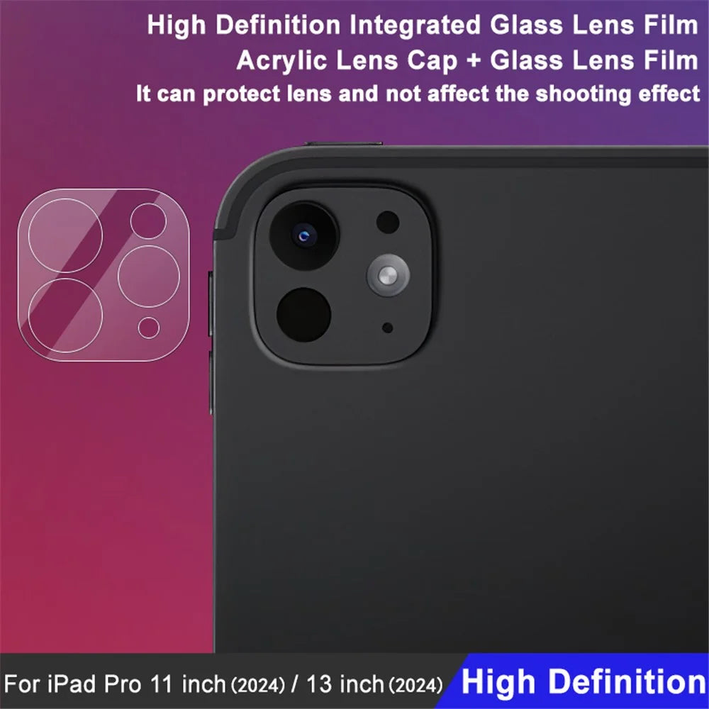 IMAK For iPad Pro 11 (2024) / Pro 13 (2024) Camera Lens Protector Integrated Tempered Glass + Acrylic Lens Cap Lens Film - 5