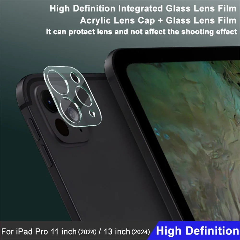 IMAK For iPad Pro 11 (2024) / Pro 13 (2024) Camera Lens Protector Integrated Tempered Glass + Acrylic Lens Cap Lens Film - 6