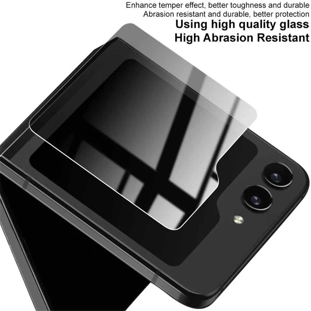 IMAK For Samsung Galaxy Z Flip7 FE 5G / Z Flip6 5G Small Screen Protector Anti-Peeping Tempered Glass Front Film - 6