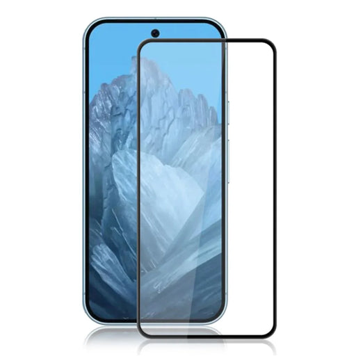 AMORUS For Google Pixel 9 Pro XL Screen Protector Silk Printing Full Glue Tempered Glass Film - Black - 1