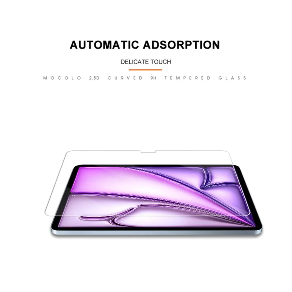 MOCOLO For iPad Air 13 (2026) / (2025) / (2024) Clear Screen Protector Scratch-Resistant Tempered Glass Film - 3