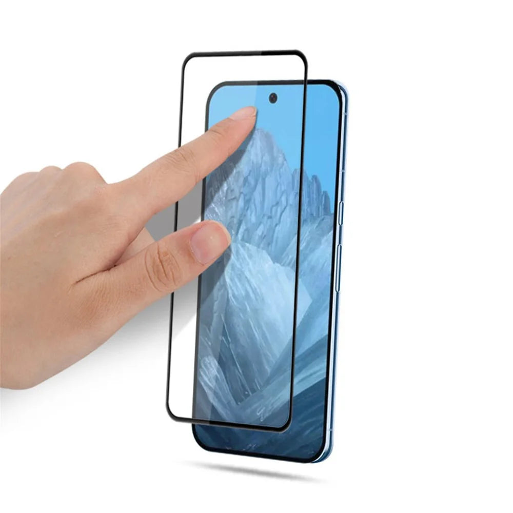 MOCOLO For Google Pixel 9 Pro XL Tempered Glass Screen Protector Anti-Shatter Silk Printing Film, Black - 4