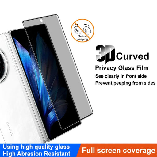 IMAK For vivo X Fold3 / X Fold3 Pro Privacy Screen Protector Full Cover 3D Curved Tempered Glass Film - 2