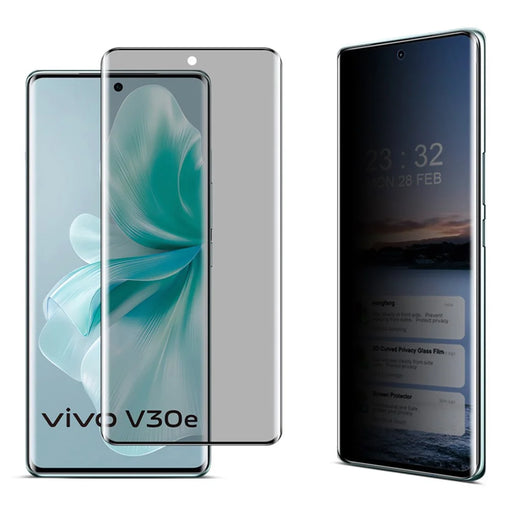 IMAK For vivo V30e 5G Screen Protector Anti-Peep 3D Curved Tempered Glass Full Film - 1