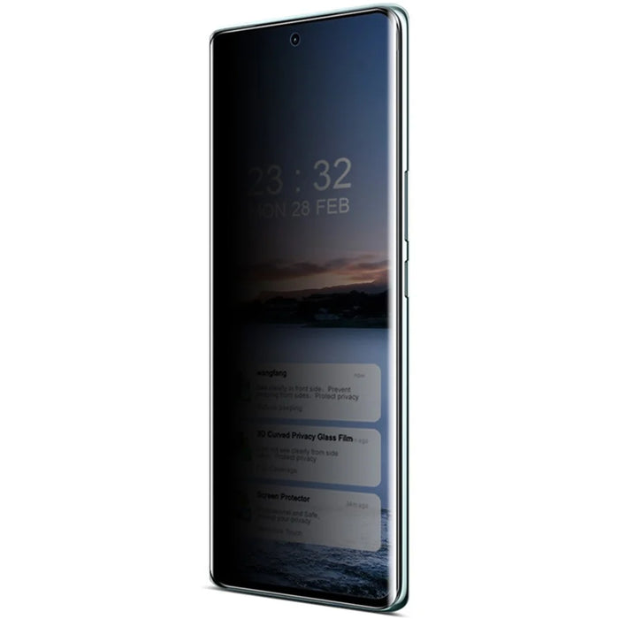 IMAK For vivo V30e 5G Screen Protector Anti-Peep 3D Curved Tempered Glass Full Film - 5