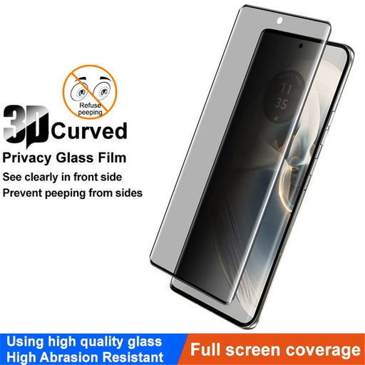 IMAK For Motorola Edge 50 Pro 5G / Edge 50 5G / 50 Ultra 5G / 50 Fusion 5G / Moto X50 Ultra 5G Anti-Spy Tempered Glass Screen Protector 3D Curved Film - 2