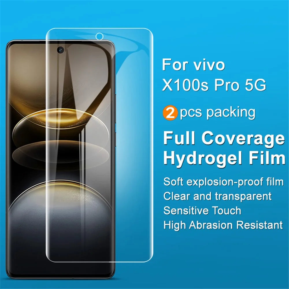 IMAK 2Pcs / Set Hydrogel Film III For vivo X100s Pro 5G / X100 Ultra 5G Screen Protector Transparent Flexible TPU Film - 2