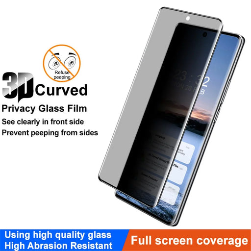 IMAK For vivo X100s Pro 5G / X100 Ultra 5G Full Screen Protector Anti-Peep 3D Curved Tempered Glass Film - 2