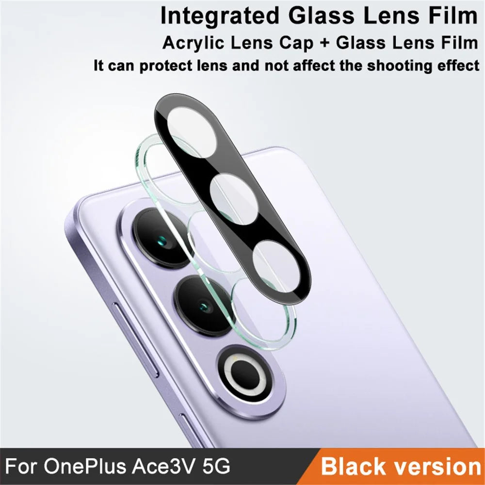 IMAK For OnePlus Ace 3V 5G Camera Lens Protector Tempered Glass Lens Film+Acrylic Lens Cap (Black Version) - 2