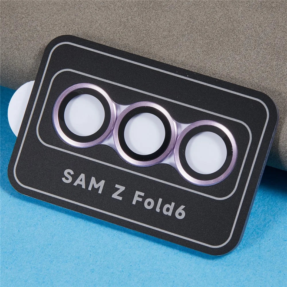 For Samsung Galaxy Z Fold6 5G Camera Lens Protector Set Precise Positioning Individual Lens Film - Purple - 6
